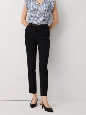 White House Black Market Black Slim Ankle Pants - Size 6R